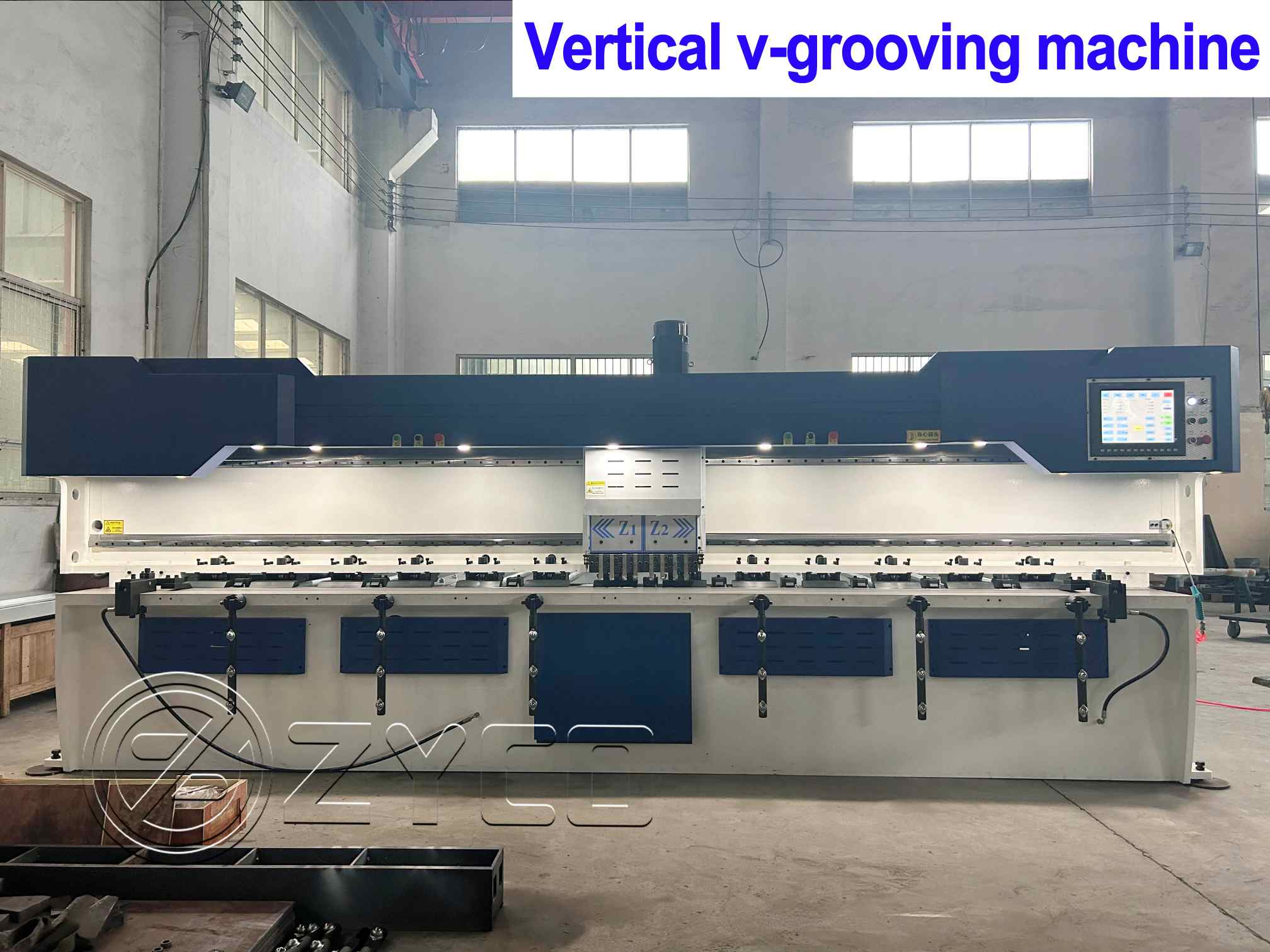 Vertical grooving machine