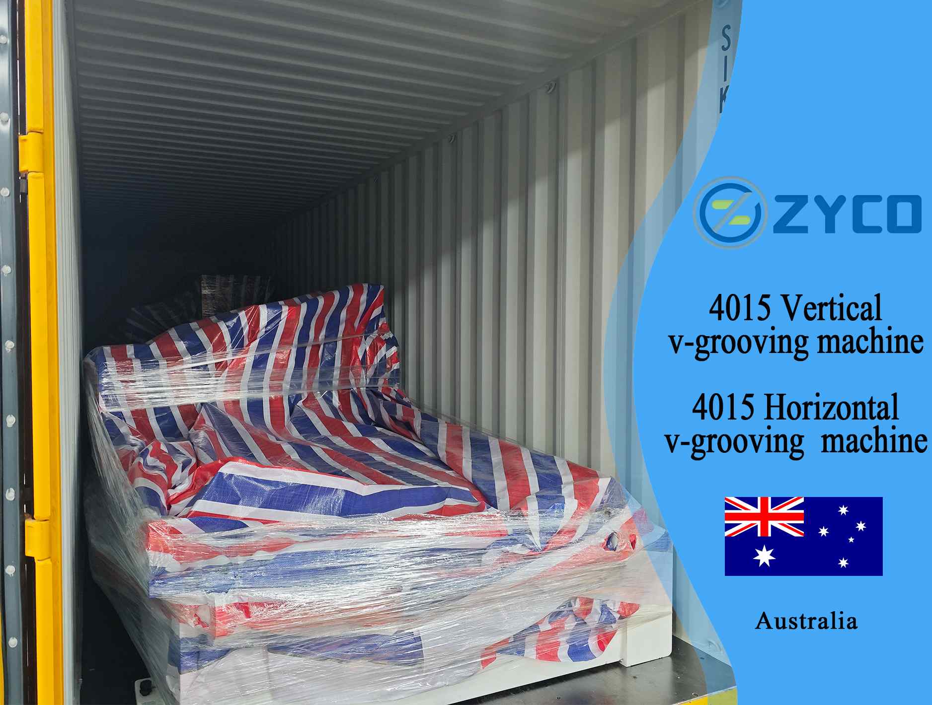 آلة تشكيل الأخاديد الرأسية والأفقية على شكل حرف V لألواح الحديد - أستراليا-4015