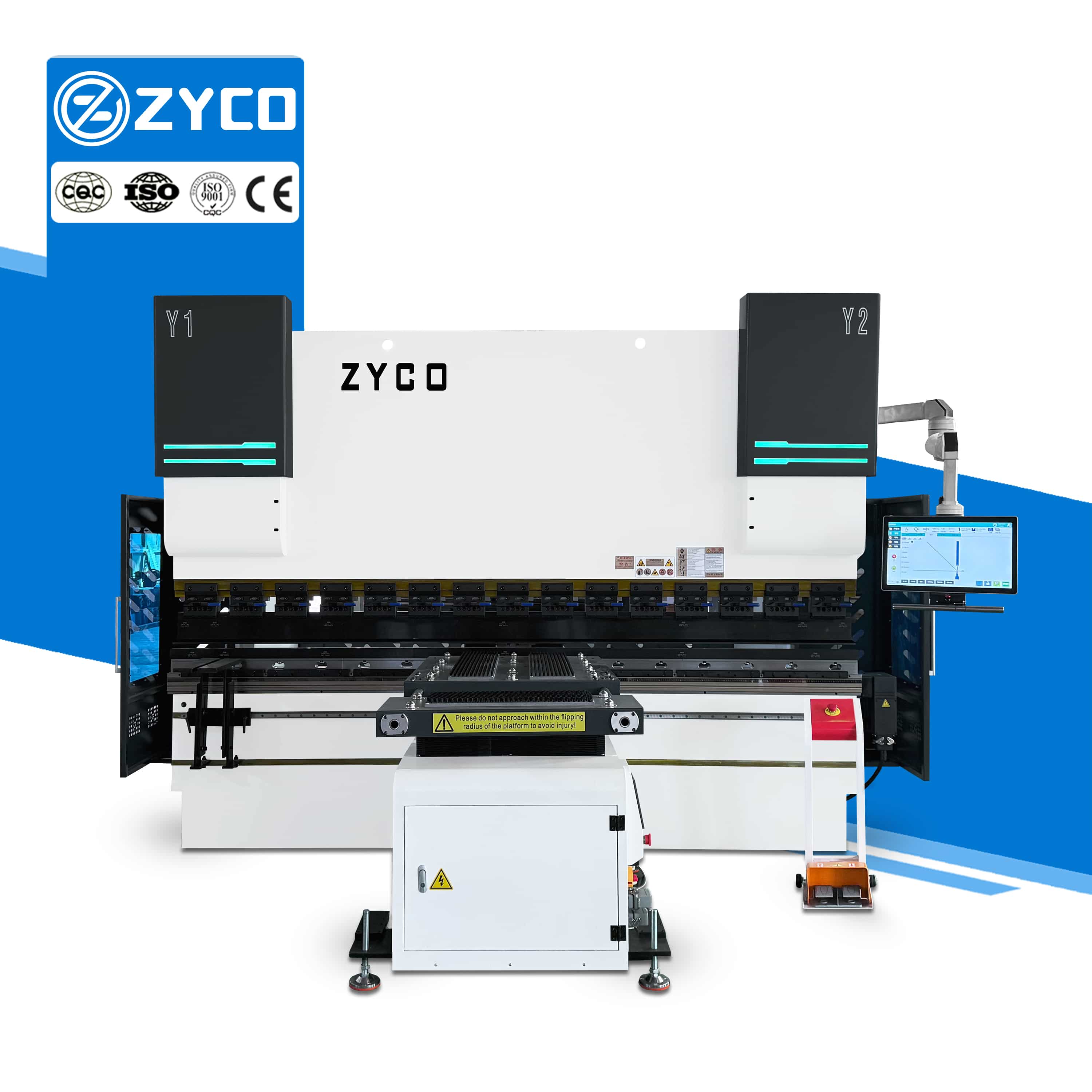 ماكينة ثني المعادن الكهروهيدروليكية عالية الجودة من ZYCO طراز ET18، عالية الدقة، ذات 8+1 محور، للبيع