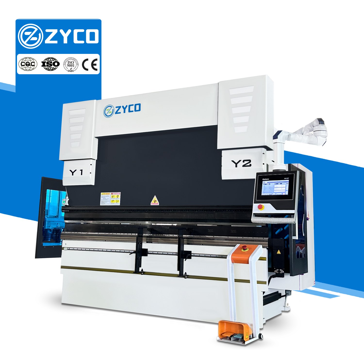 مكبس ثني CNC طراز DA53T مزود بنظام تثبيت WILA لثني دقيق