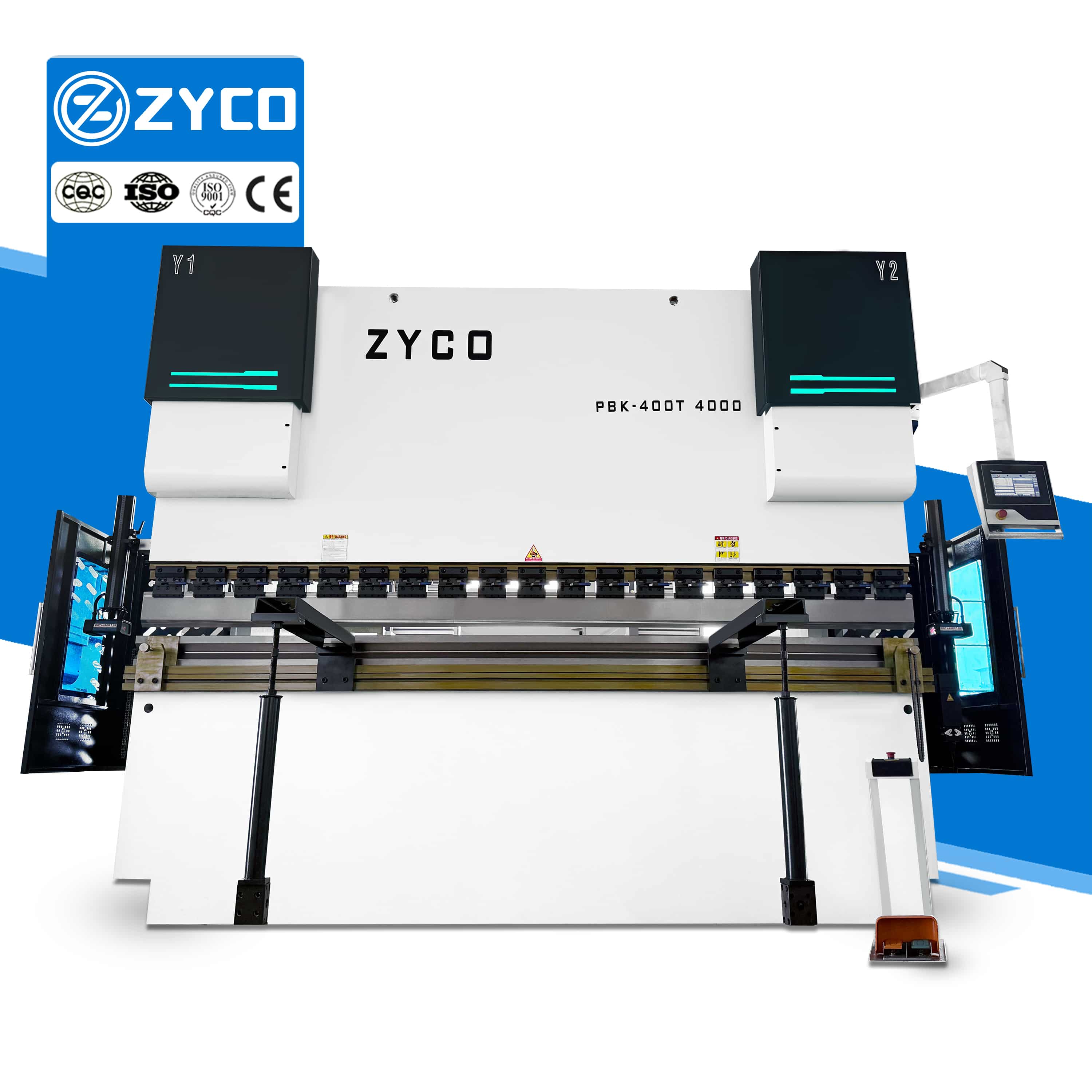 مكبس ثني CNC DA53T بقوة 400 طن وطول 4000 مم لثني الصفائح المعدنية الثقيلة